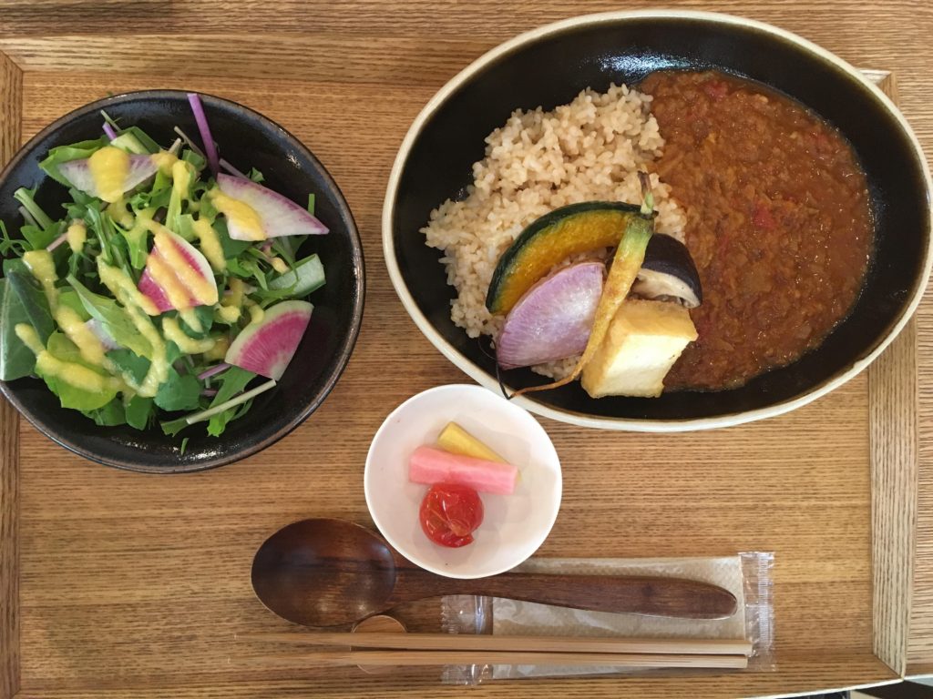 Japanese Curry Lunch Set at Brown Rice