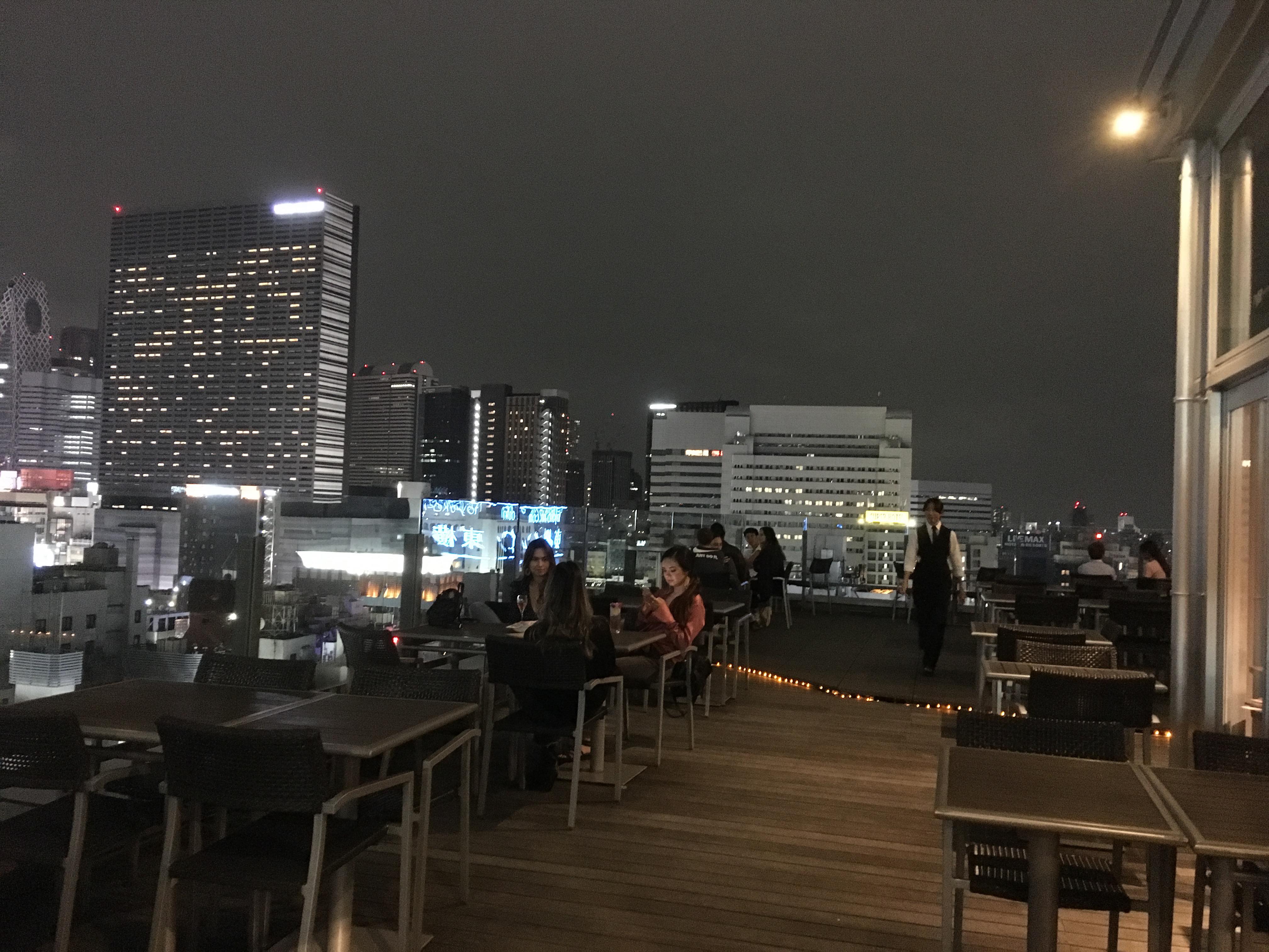 Shinjuku Grandbell Hotel Rooftop terrace