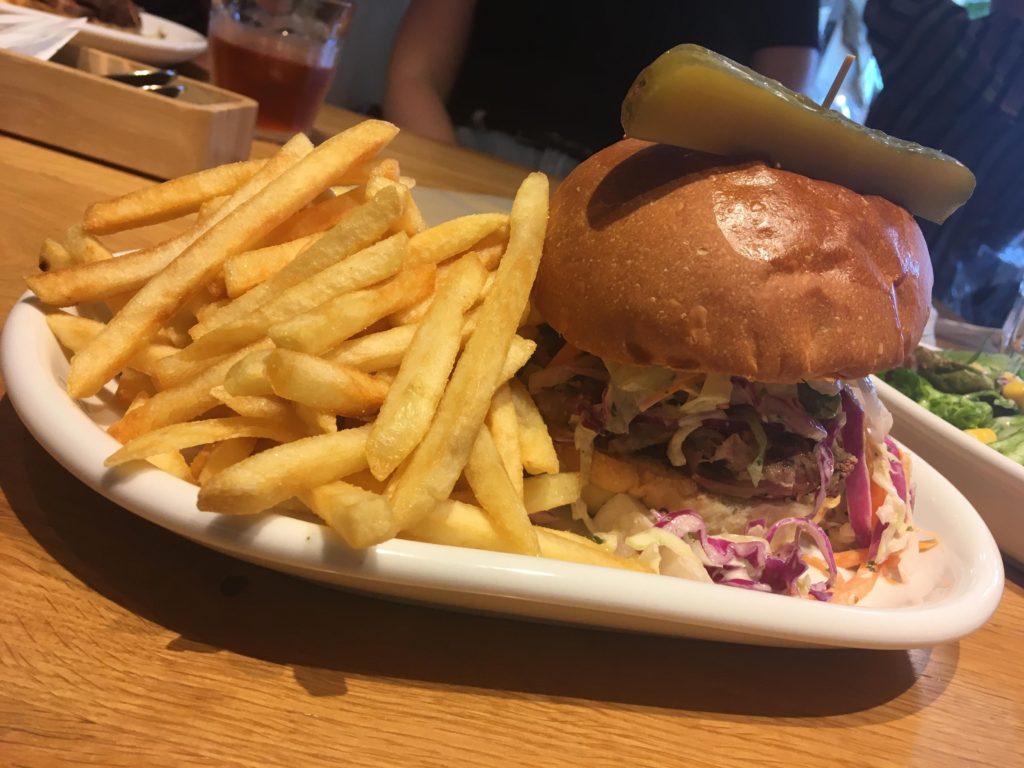 Microcosmos Tokyo Pulled Pork Burger