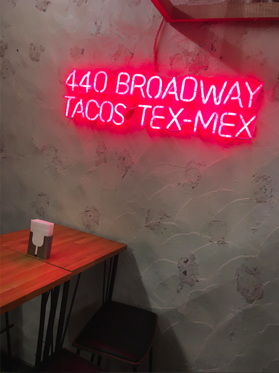 440 Broadway Taco Tex-Mex Shop Signage