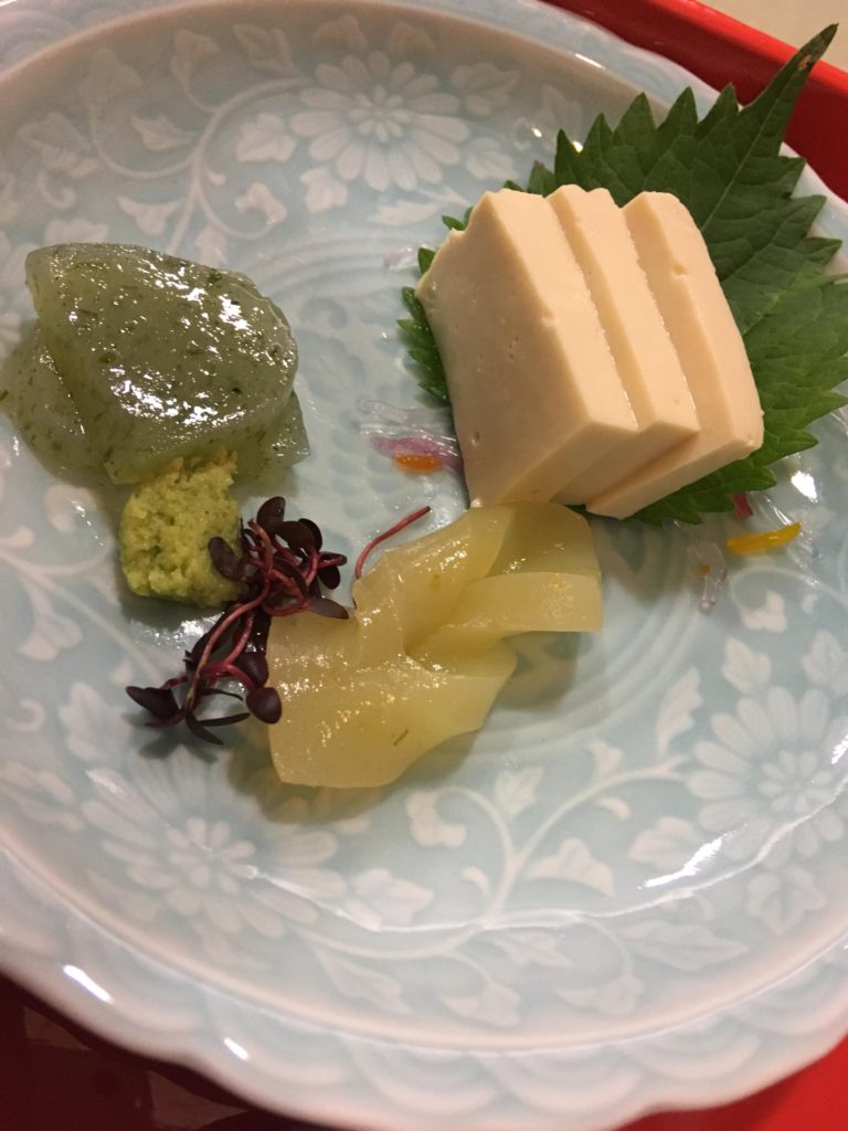 Appetiser with Shiso Leave