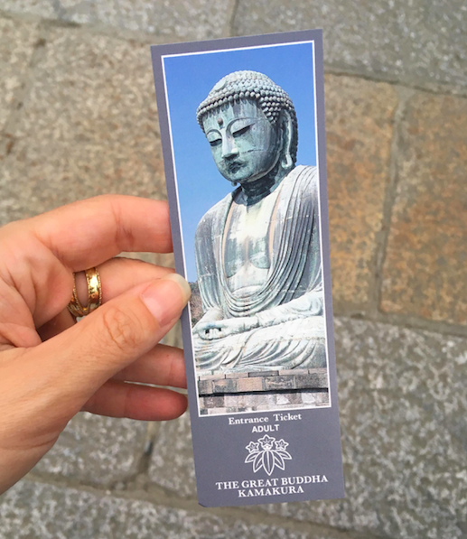 Great Buddha Kamakura admission ticket, Photo by Obsessed with Japan