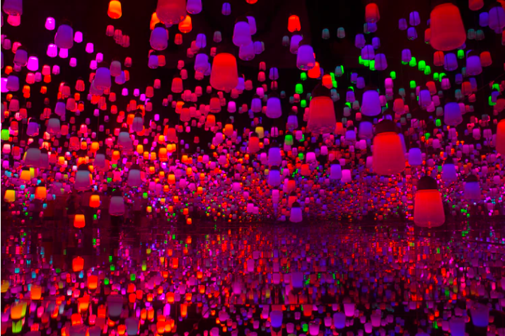 TeamLab Borderless Tokyo's most popular exhibition: Forest of resonating Lamps