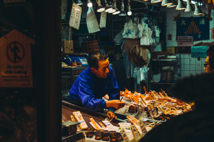 Nishiki Market in Kyoto