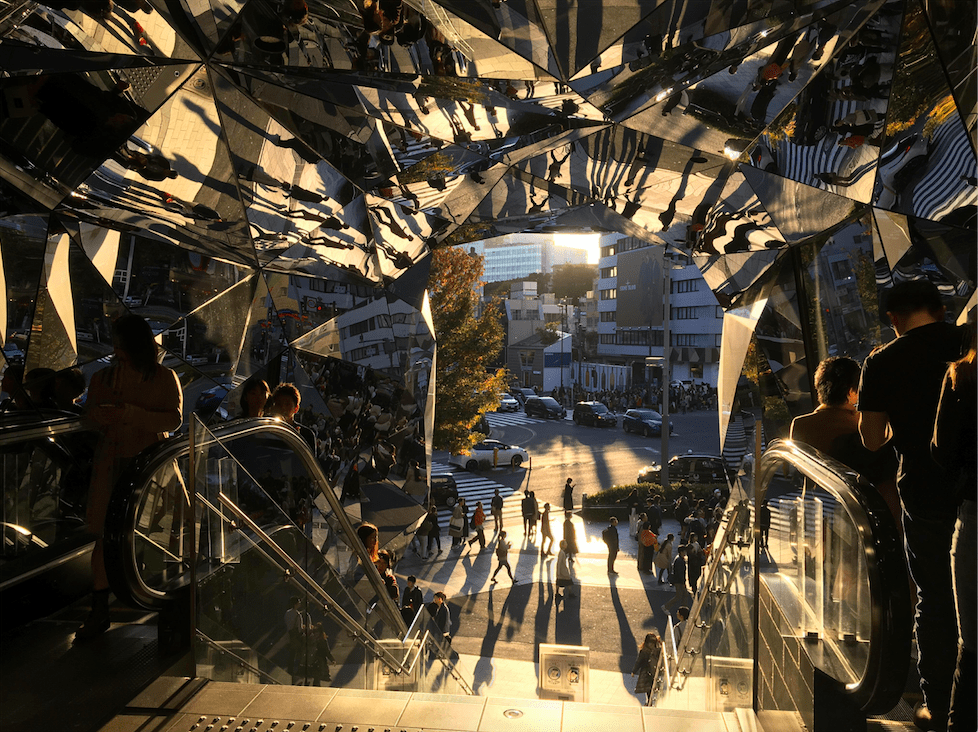 Omotesando Mirrored stairs