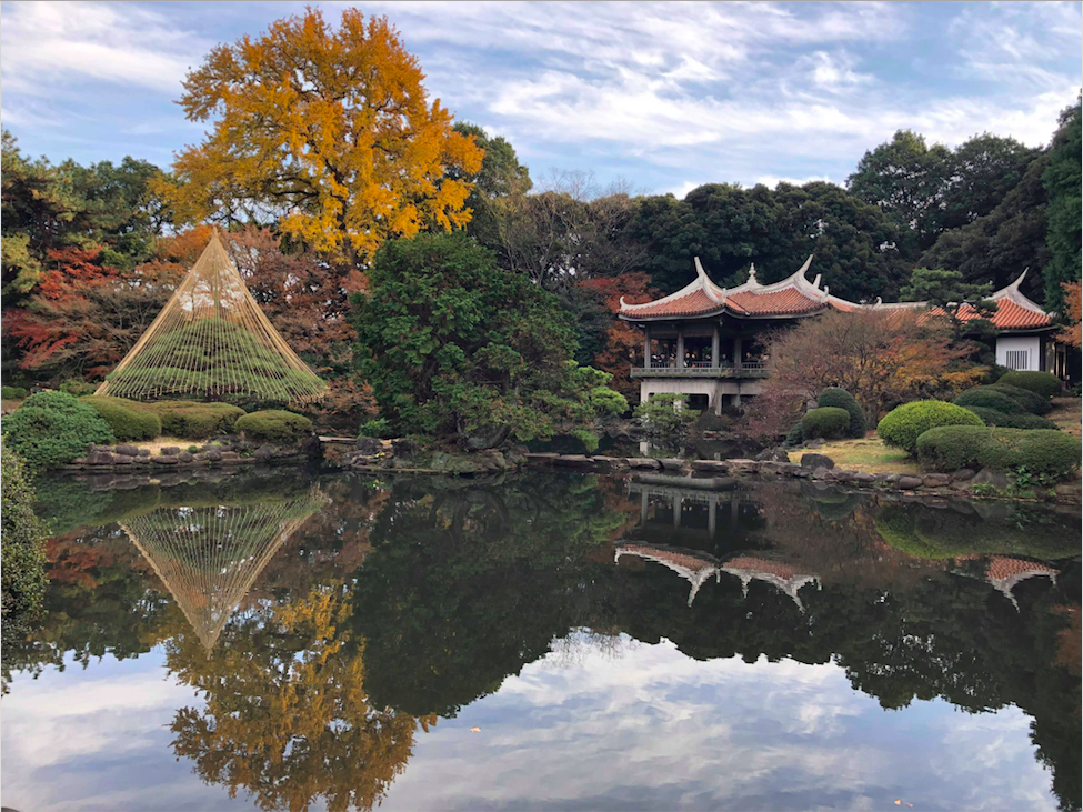 The Old Gyotei or Taiwan Pavilion inside Shinjuku Gyoen