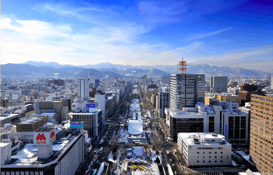 Day view form Sapporo TV Tower in Hokkaido