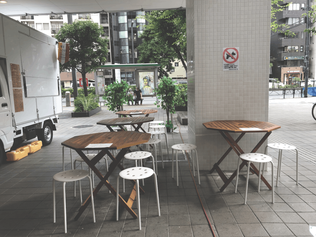 Menchintei - Ramen With a View in Tokyo: Terrace