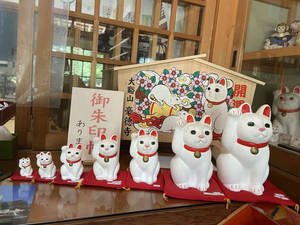 Your Ultimate Guide to Gotokuji - Cats, Cafes, and more: Maneki Neko for sale